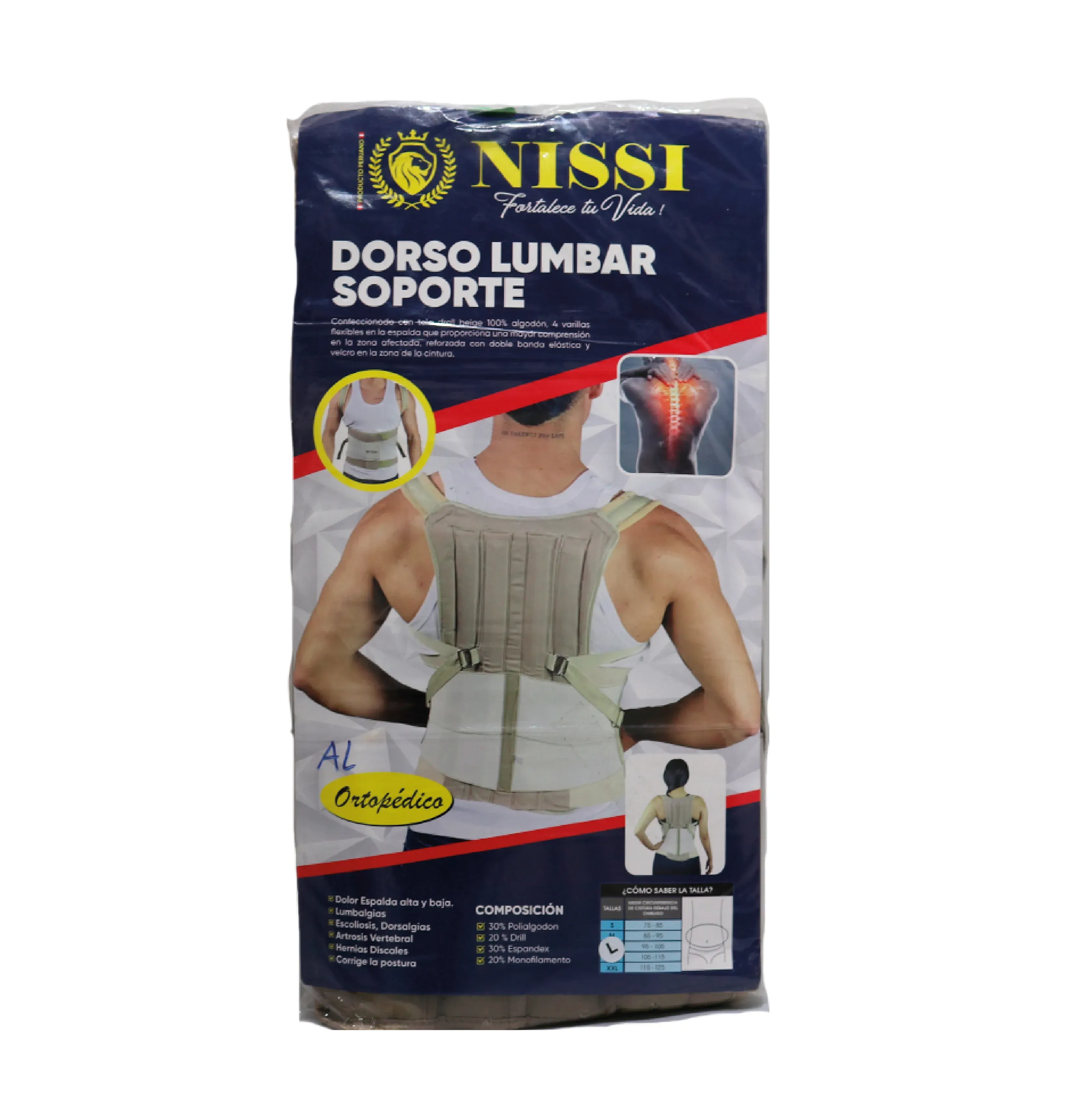 Dorso Lumbar Soporte Nissi AL